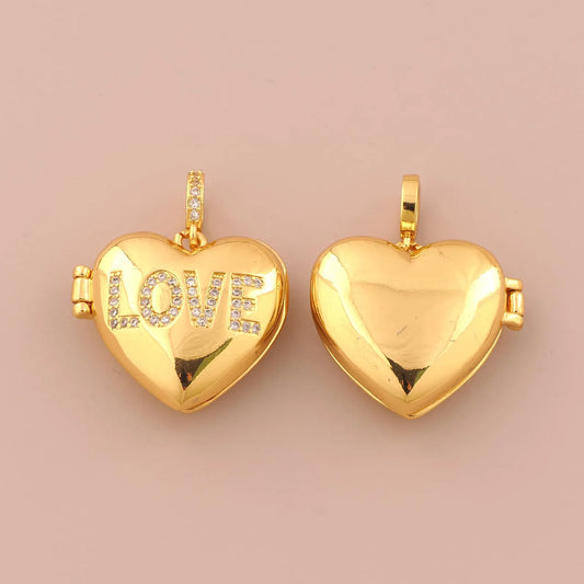 💛 الفاخرة LOVE قلادة قلب