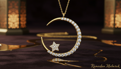 🌙 قلادة القمر والنجمة