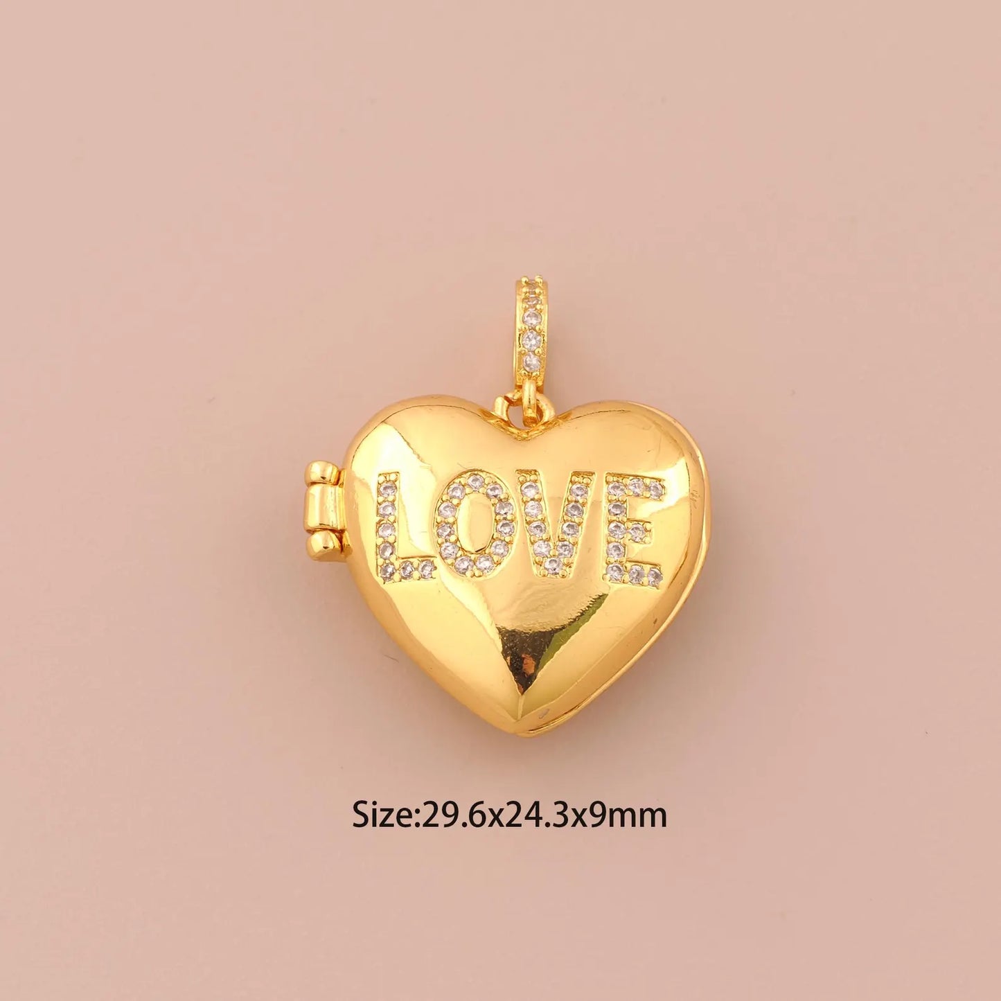 💛 الفاخرة LOVE قلادة قلب
