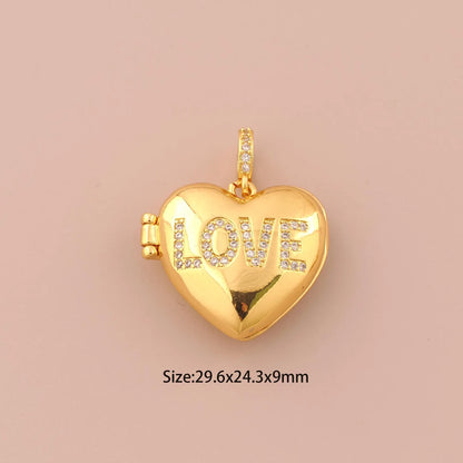 💛 الفاخرة LOVE قلادة قلب