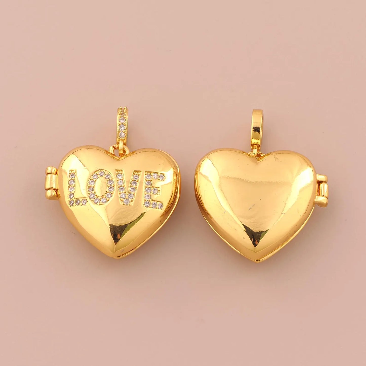💛 الفاخرة LOVE قلادة قلب